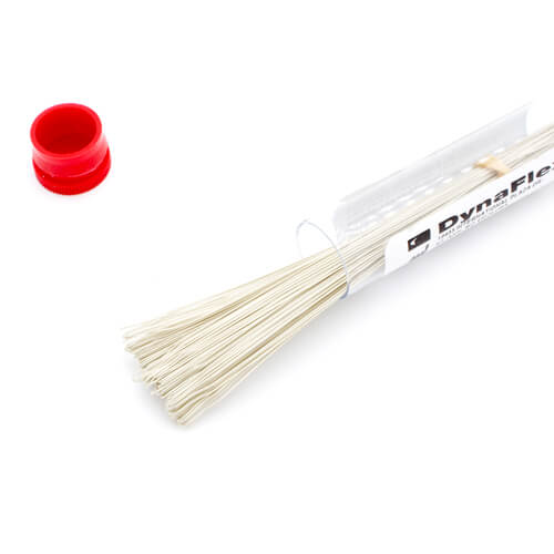 Wire ligatures 0.012", tooth-colored coated, long