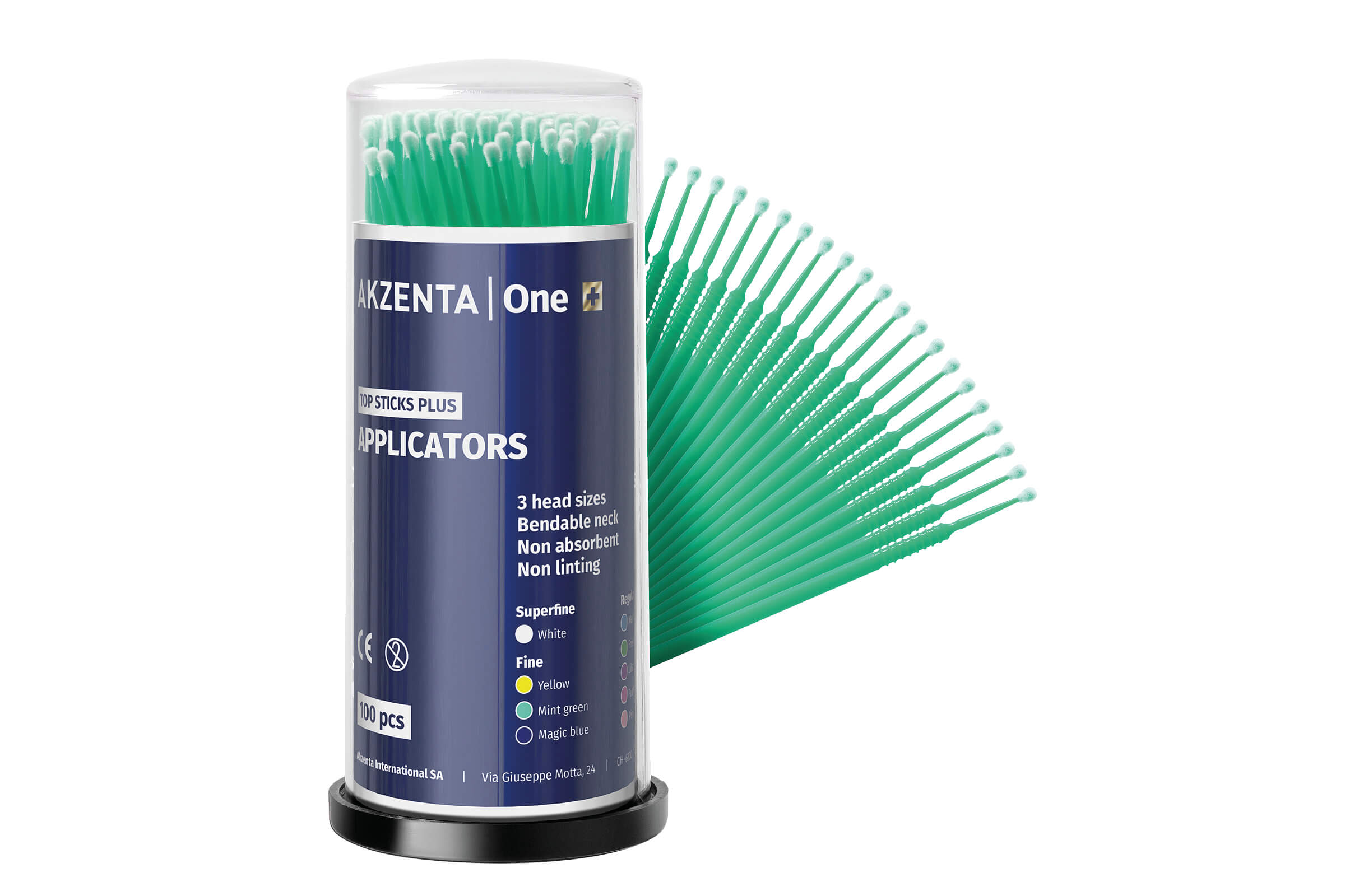 Mikro-Applikatoren, fein (mint grün)