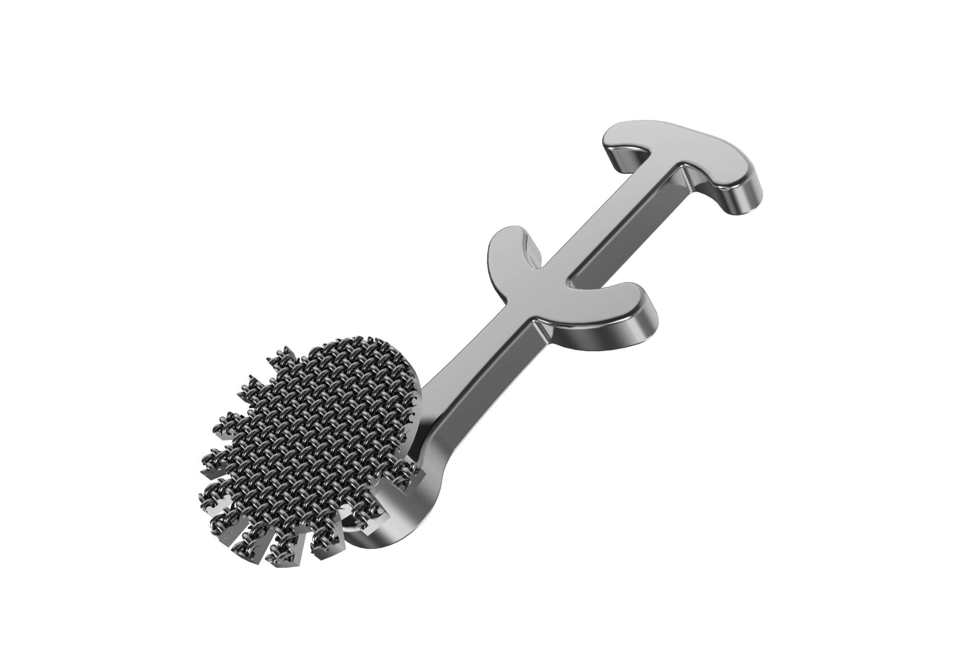 Multi-Hook-Knöpfchen, Netzbasis mit gedehnten Spitzen