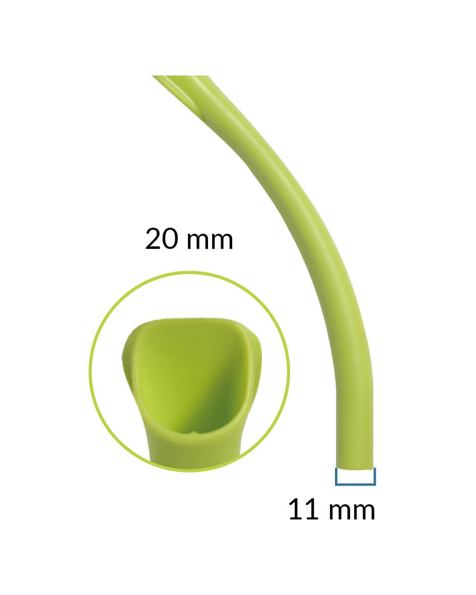 HVE-Absaugkanüle (autoklavierbar), Erwachsene 11 mm (Mittel