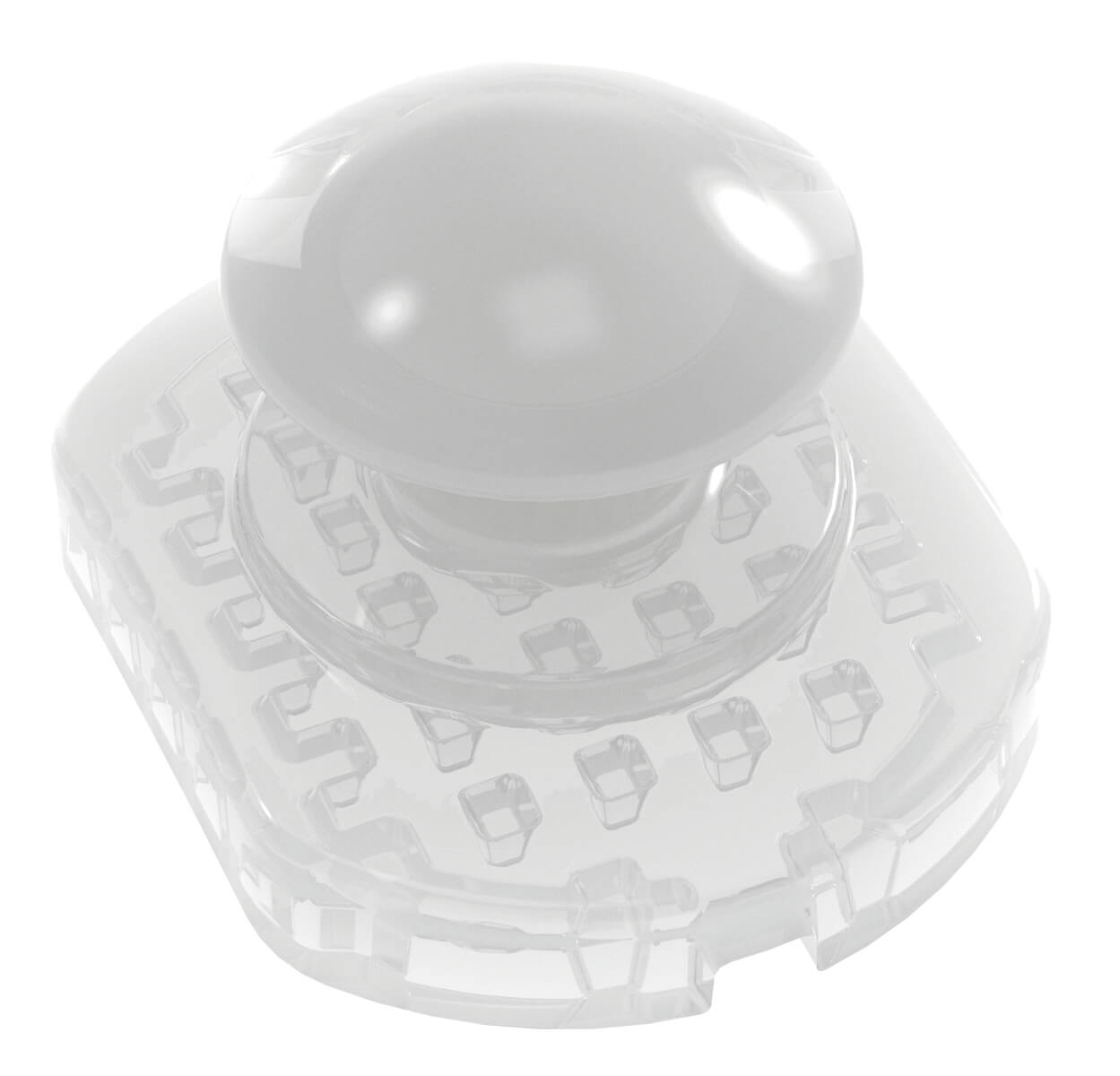 Keramik Lingualknöpfchen, rechteckig-ovale Basis