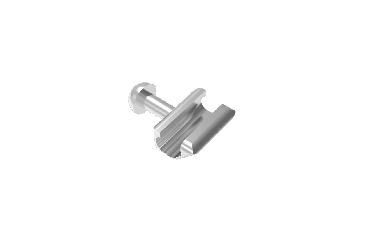 Klemmhäkchen mit Hook 0.022" - L 1,3 mm