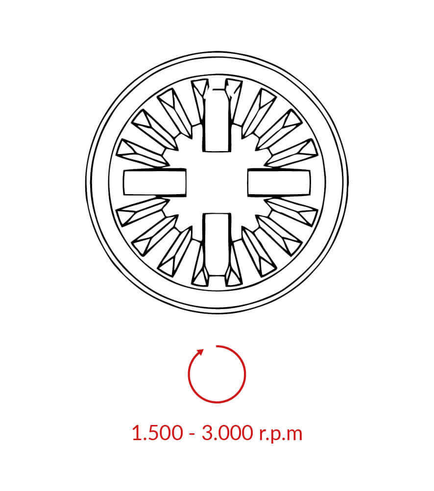 Einweg-Prophy-Angles, Polierkelch, 360°-Drehung, 150° Contra Angle, regular (Light Blue)