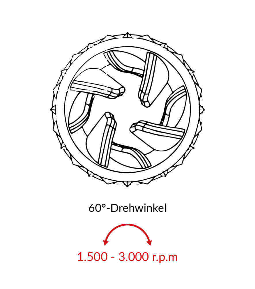 Einweg-Prophy-Angles, Polierkelch, 60°-Drehung, soft (Pink)