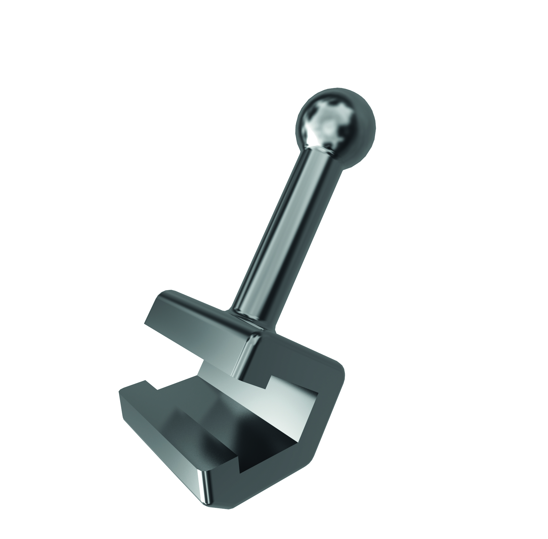 Klemmhäkchen mit Ball-Hook, lang