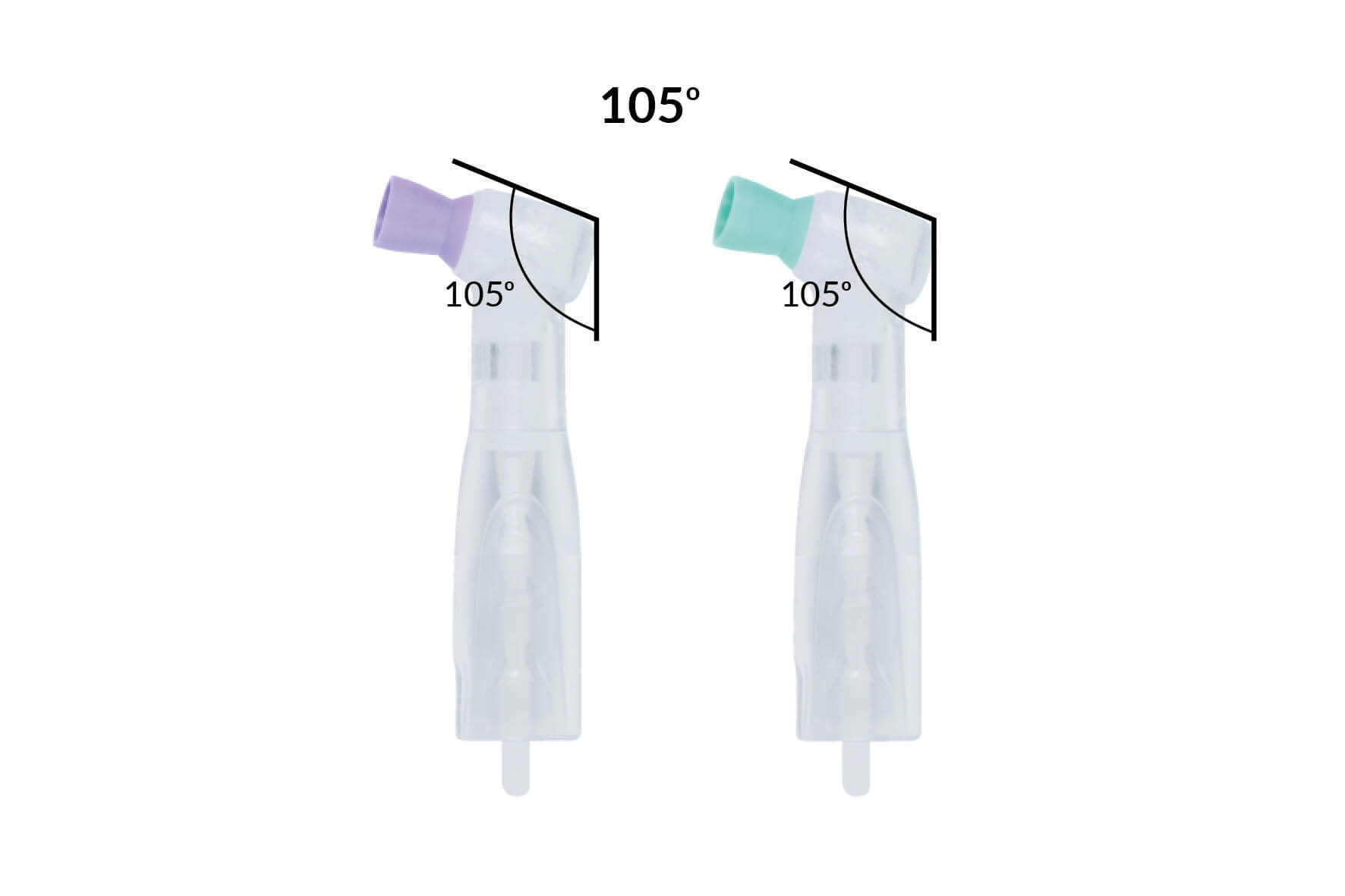 Einweg-Prophy-Angles, Polierkelch, 360°-Drehung, 105° Contra Angle, soft (Green)