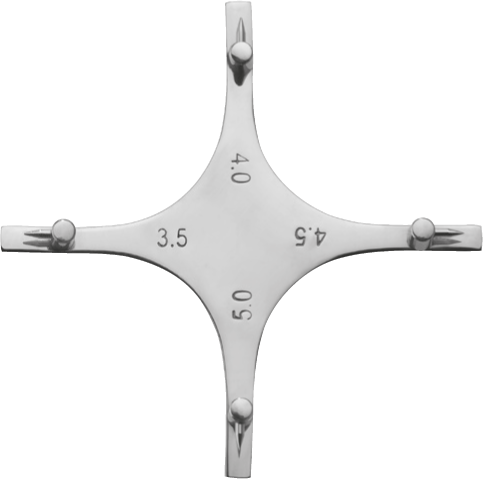 Bracketkreuz mit Bleistiftminen