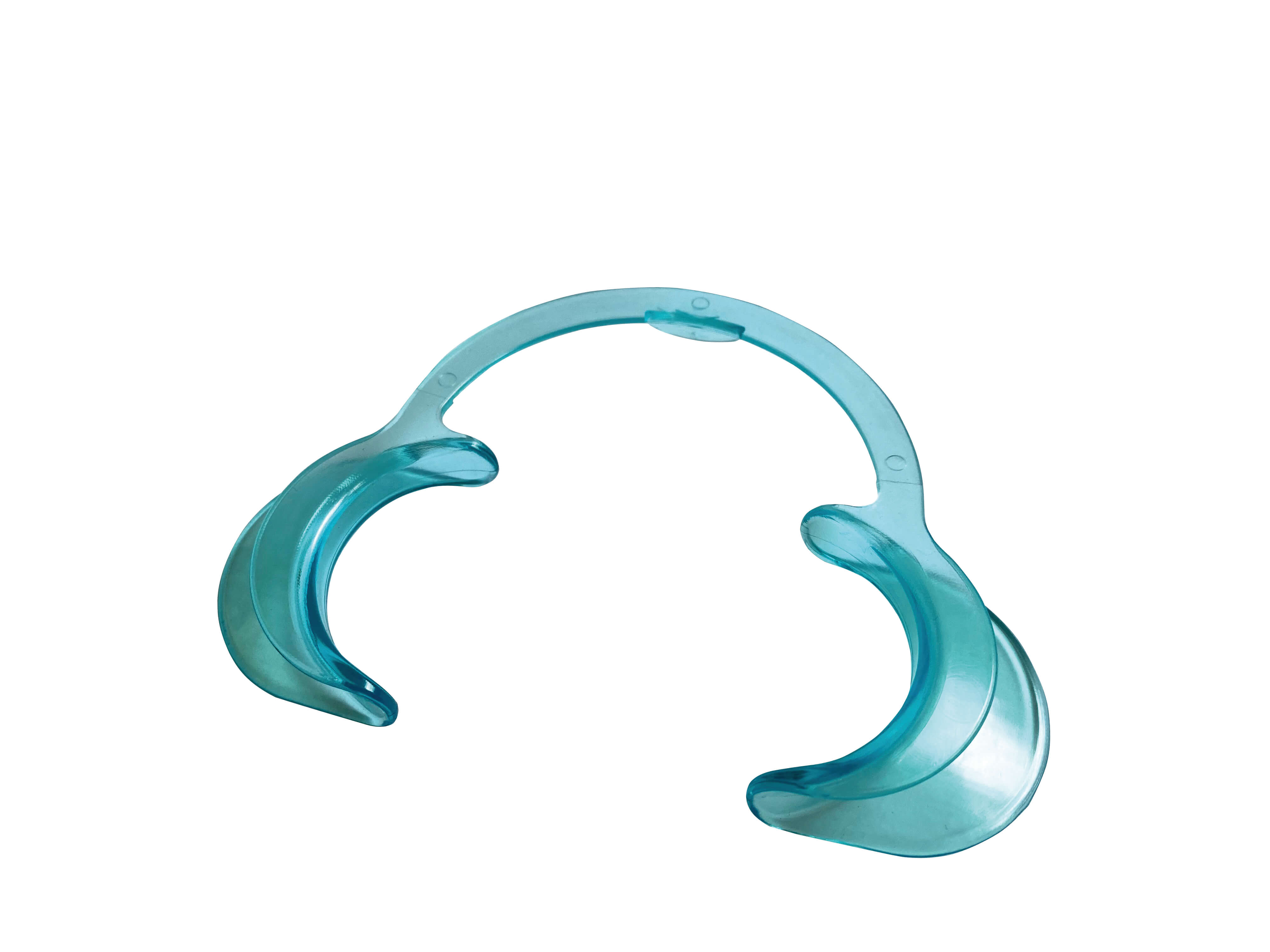 Wangenhalter, blau-transparent