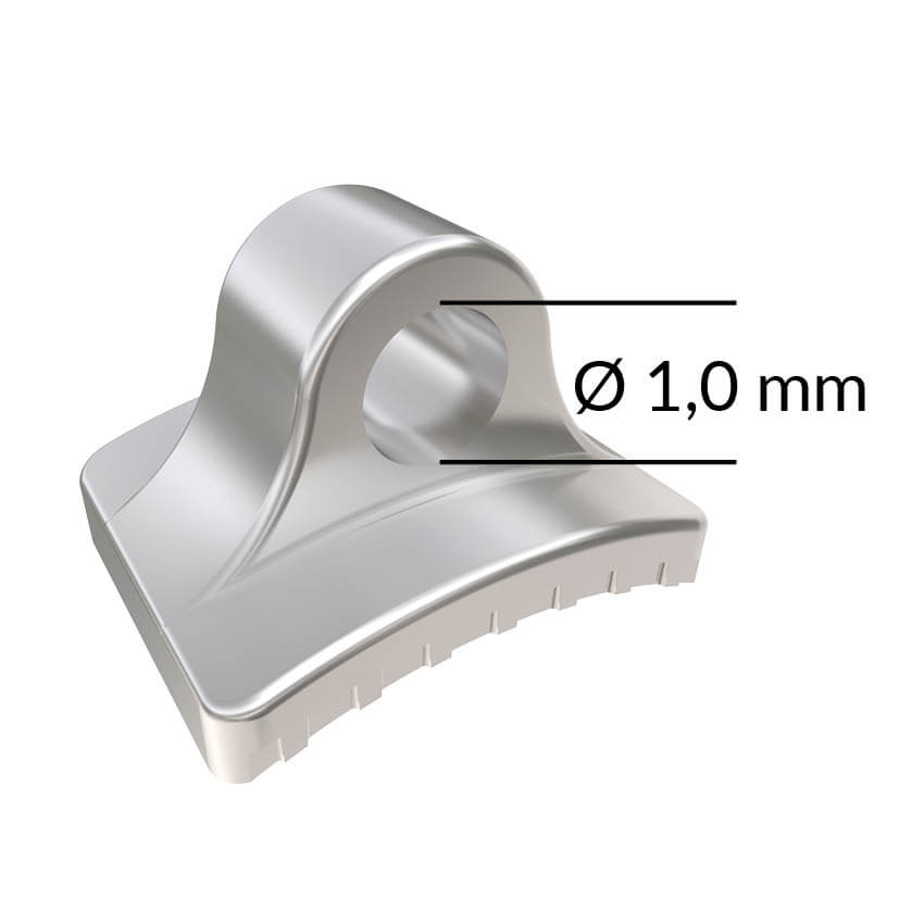 Lingual Klebeöse (Monoblock)
