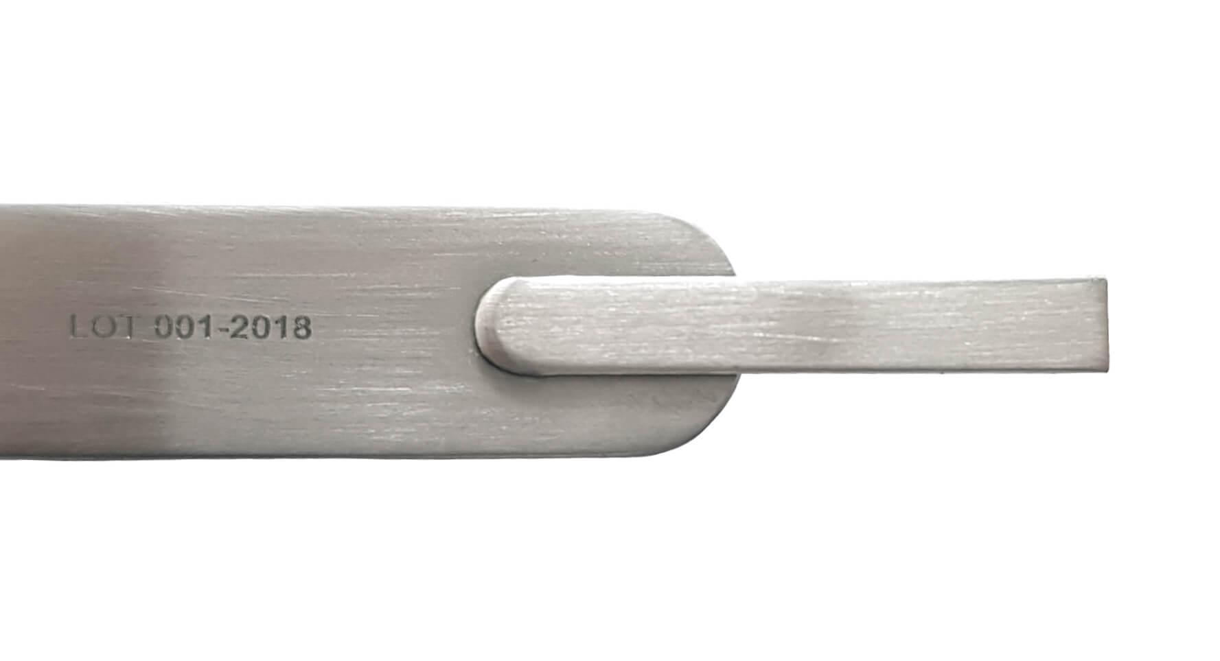 Klemmpinzette, mit Setzhilfe