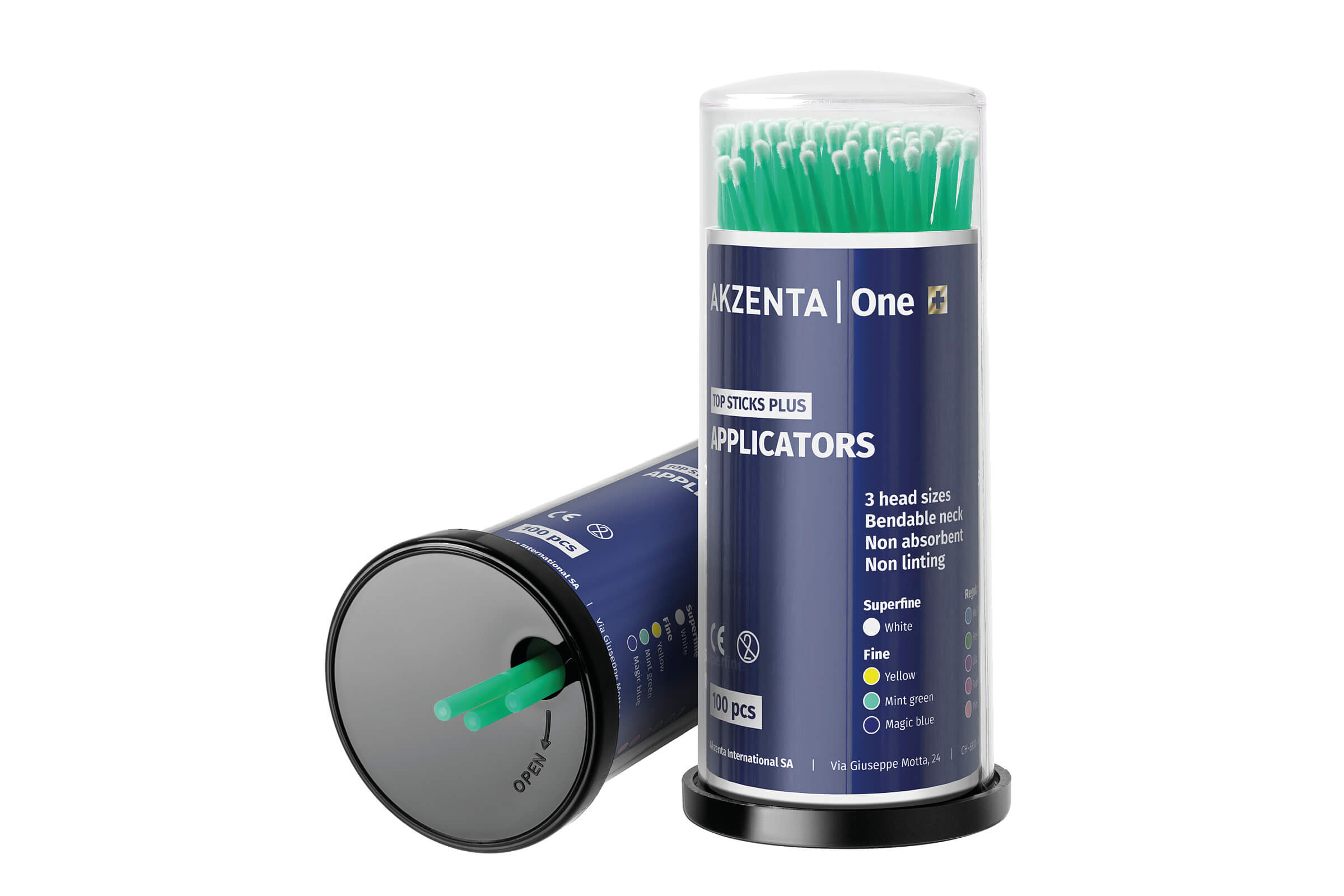 Mikro-Applikatoren, fein (mint grün)