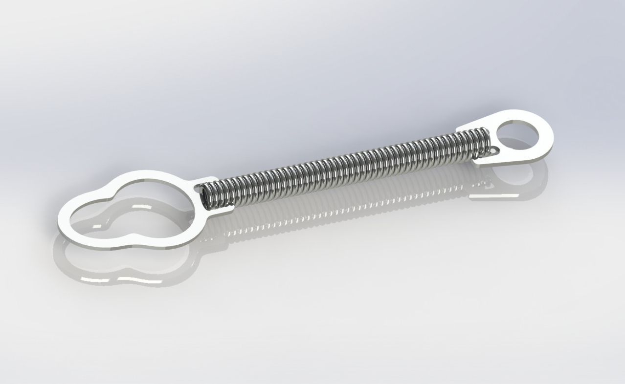 NiTi Zugfeder 0.010", Länge 6 mm (1 kleine & 1 große Öse)