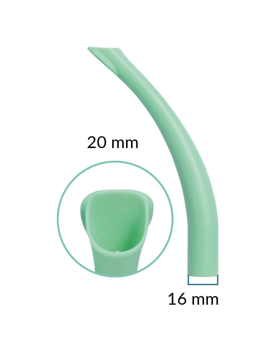 HVE-Absaugkanüle (autoklavierbar), Erwachsene 16 mm (mittel)