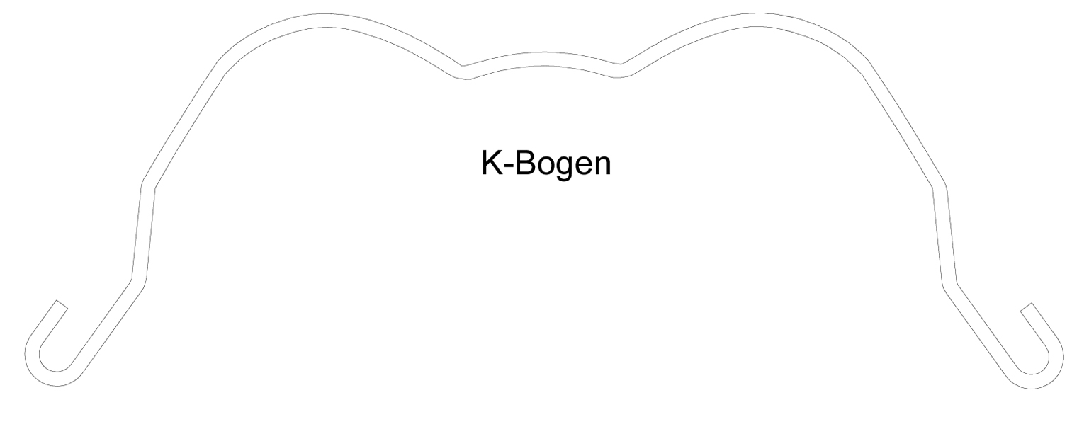 Gesichtsbogen, standard, medium Außenbogen