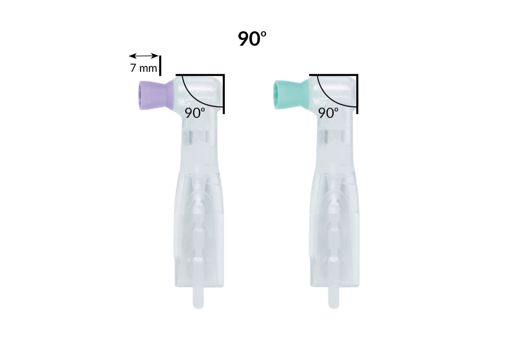 Einweg-Prophy-Angles, Polierkelch, 360°-Drehung, 90° Right Angle, regular (Lavender)