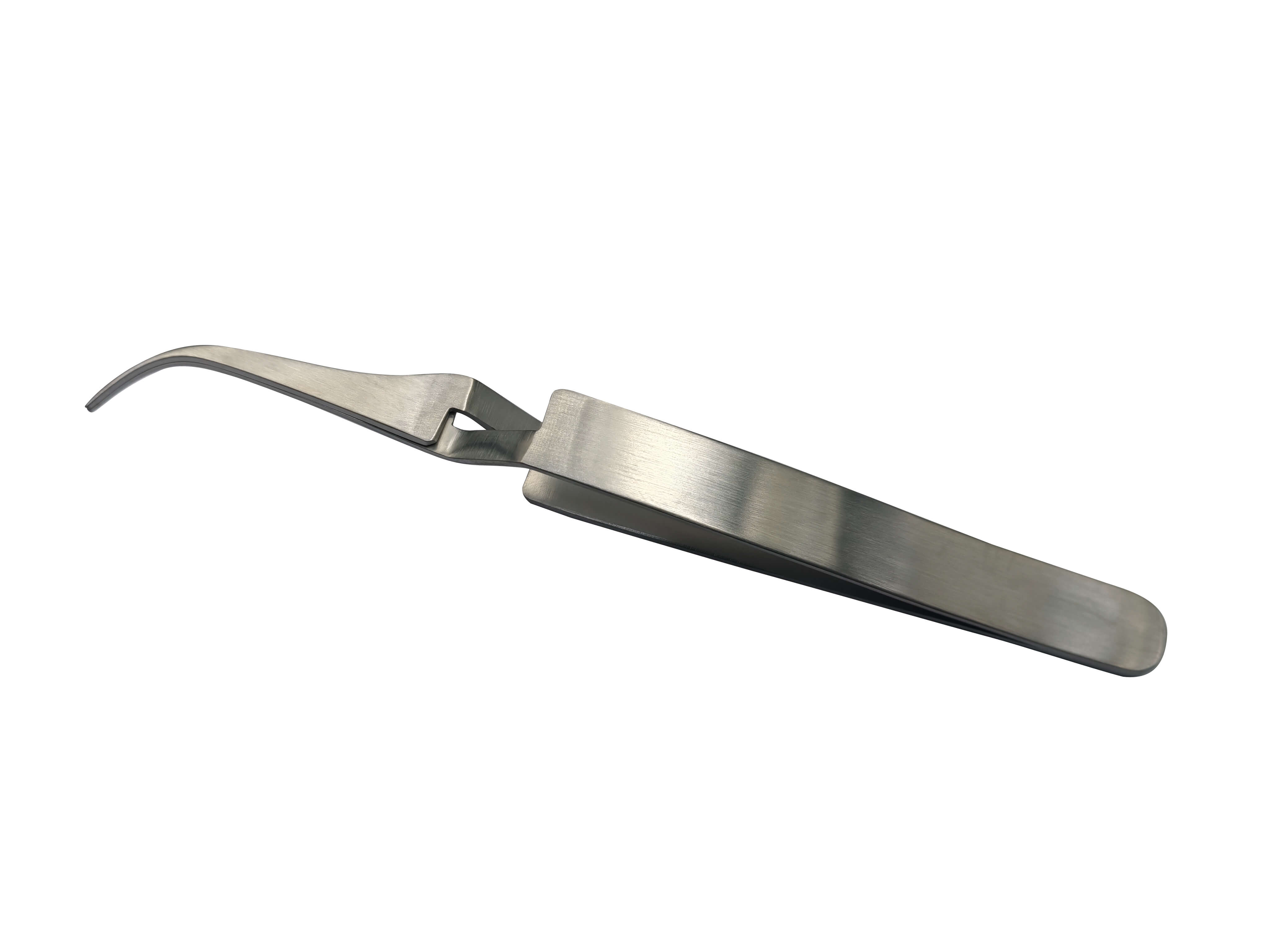 Klemmpinzette, gebogene scharfe Kante, für APLOS - Brackets 